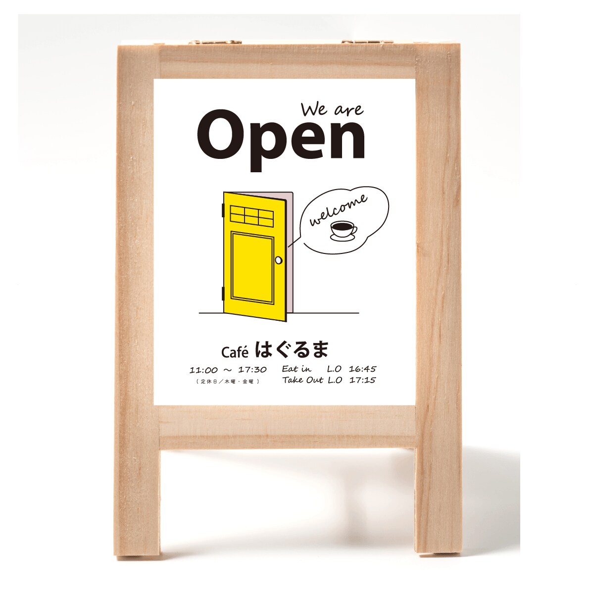 シンプル／オシャレなカフェ看板デザインします オリジナル看板・POP作成します イメージ3