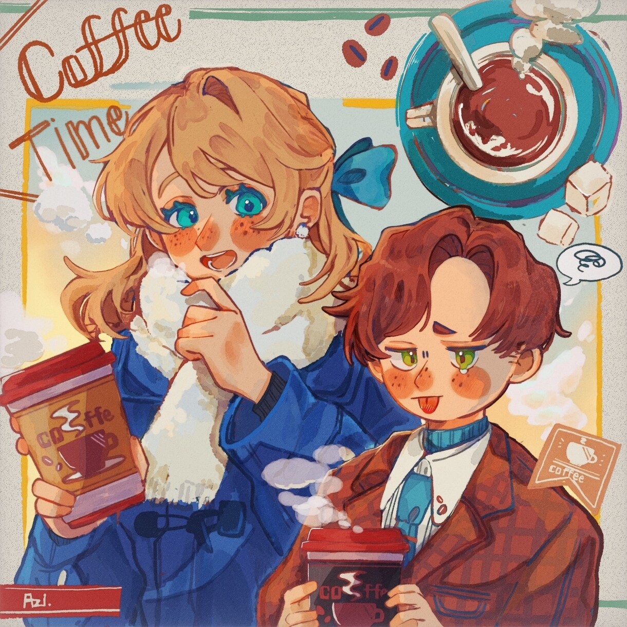 ゆるふわイラストお描きします 物語のようなやさしい世界をお届けします イメージ5