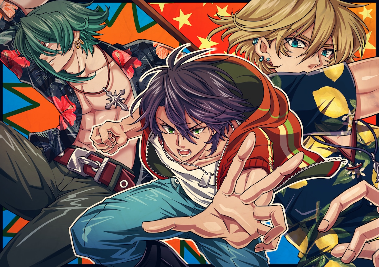 キャラクターイラスト制作賜ります web小説等、表紙や一枚絵などお気軽にどうぞ イメージ4