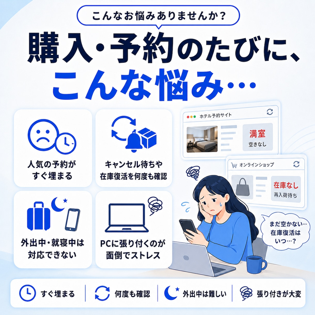 自動購入・自動予約ツールを開発します 常時監視＋通知＋自動購入/予約を実現します イメージ2