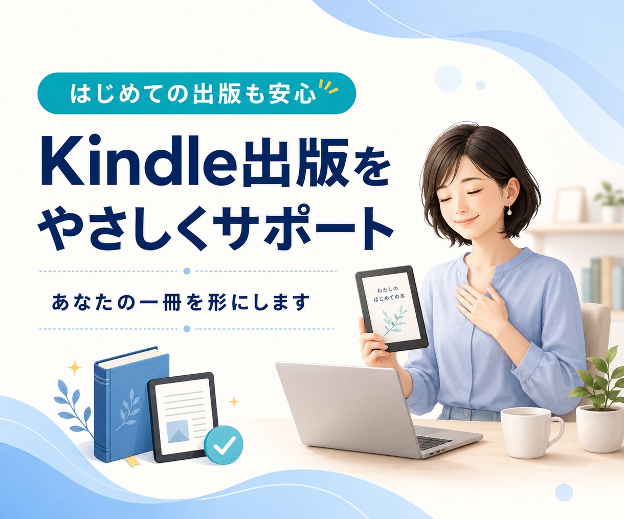 初めてのKindle出版をサポートします まずは一冊。0から１へ。シンプルなKindle本を出版 イメージ1