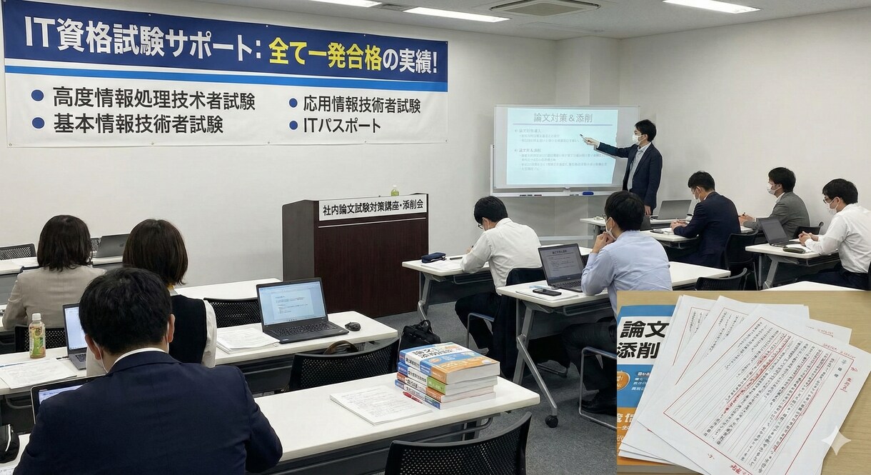 情報処理技術者試験の論文を添削します 高度情報論文試験【全区分一発合格者】がサポートします! イメージ1