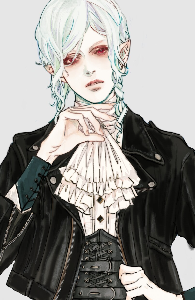 アイコン作成いたします お耽美な男性、お人形のような女の子のイラストが得意です！ イメージ10