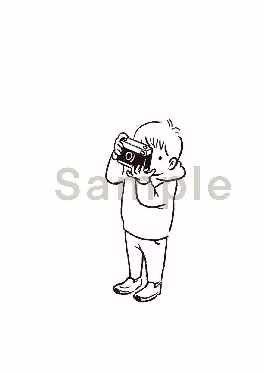 シンプルイラスト描きます 広告に使いやすいシンプルタッチの人物 イメージ1