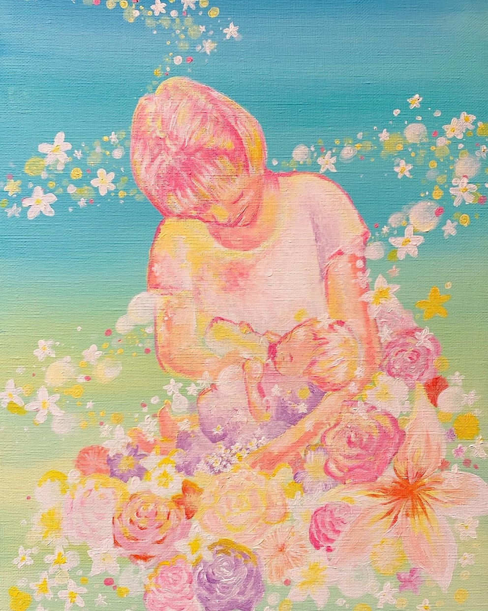 オーダーアート(絵画)を作成します 明るい色やファンタジータッチの絵が好きな方へ イメージ2