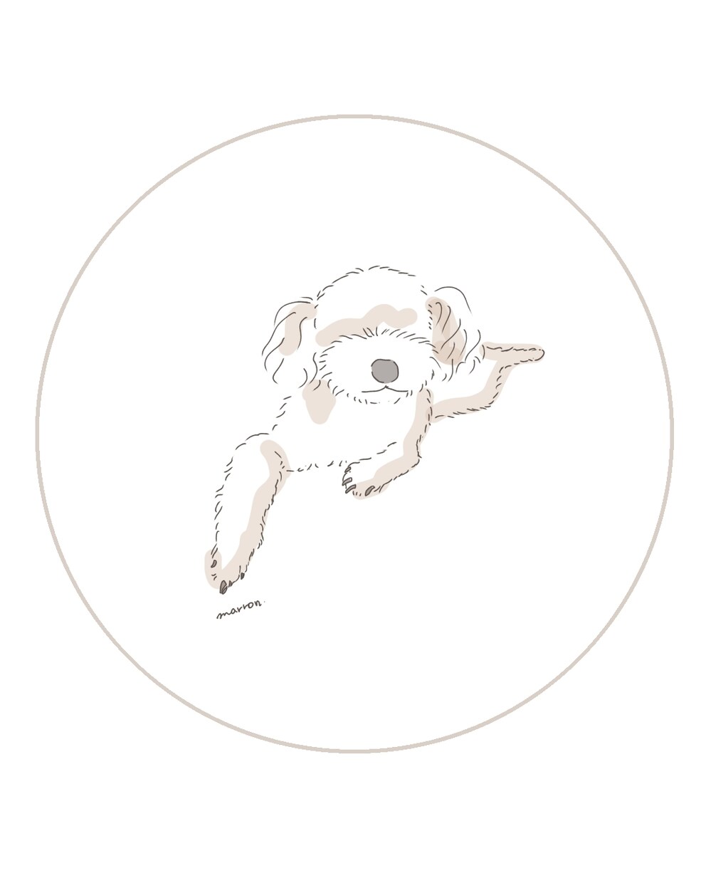 シンプルでおしゃれなペット線画描きます うちの子との時間を、シンプルな線画アート イメージ6