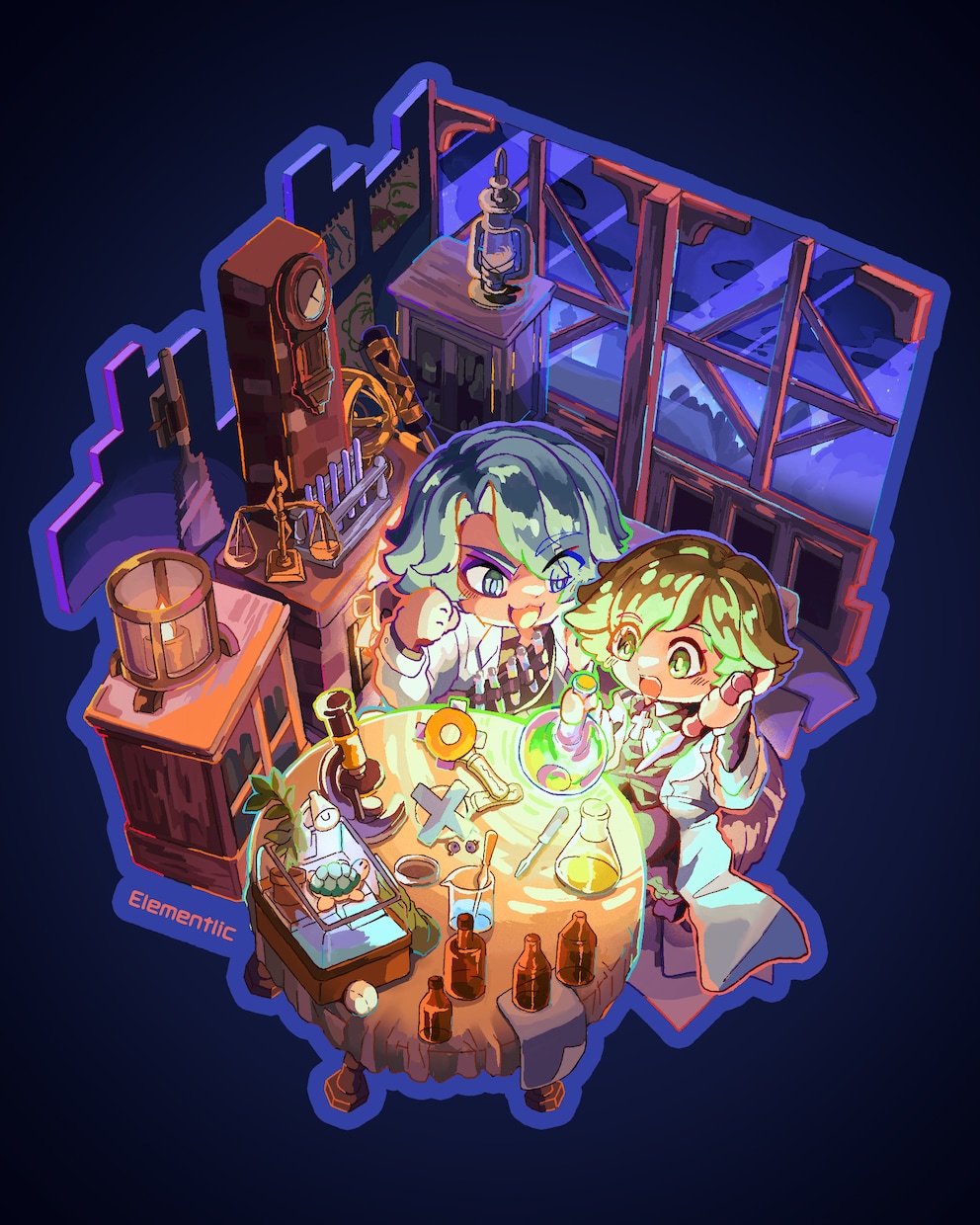 ゲーム業界現役アーティストが、美麗な一枚を描きます ゲームCG制作経験を活かし、背景・キャラ幅広く対応可能です イメージ8