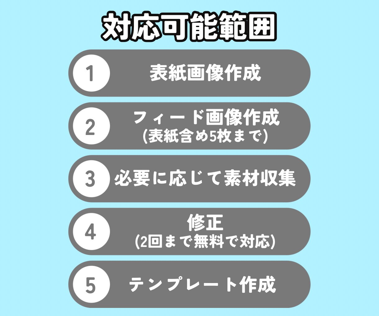 Instagramのフィード投稿作成します 表紙画像を含め5枚まで作成します。 イメージ2