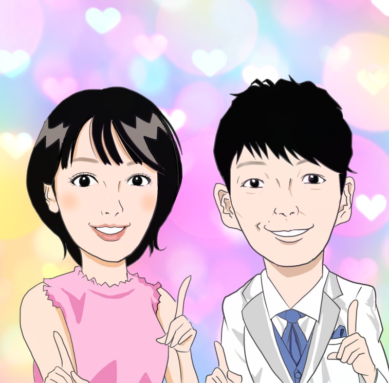 似顔絵イラストを描きます 漫画家が似顔絵アイコン,イラストなどを描きます イメージ1
