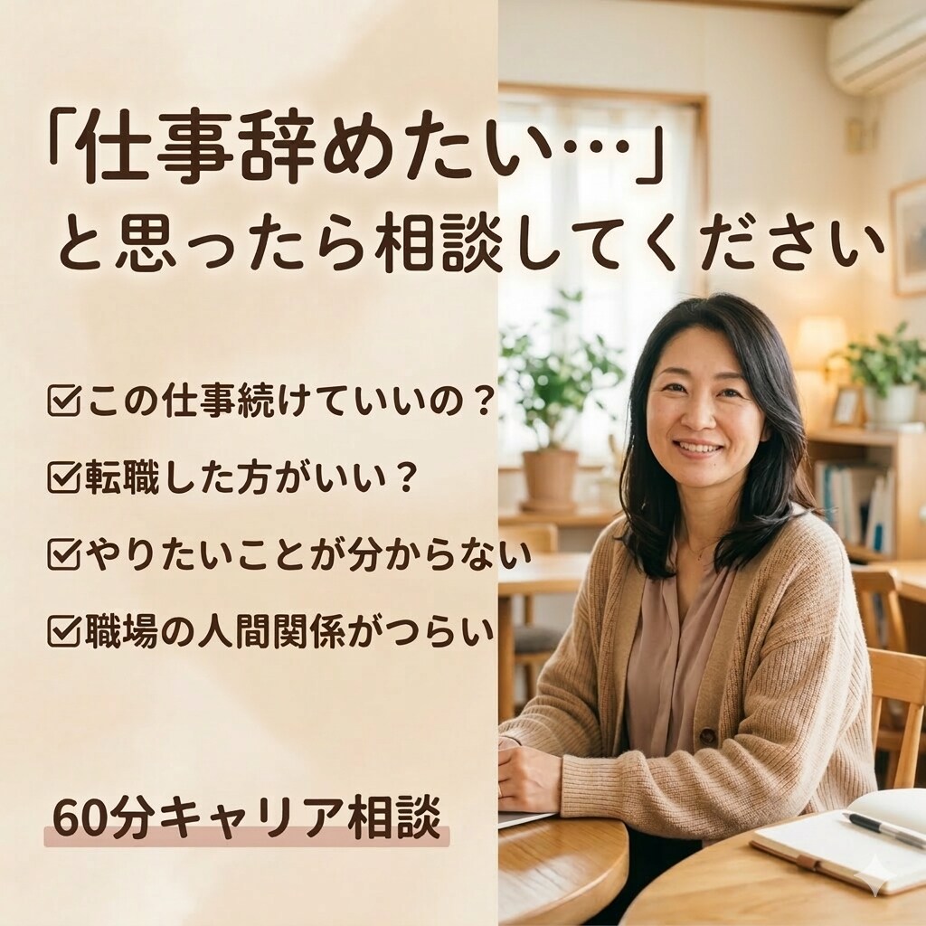 元CA・人事経験｜仕事辞めたい相談のります あなたのペースで、いっぽすすみましょう イメージ1