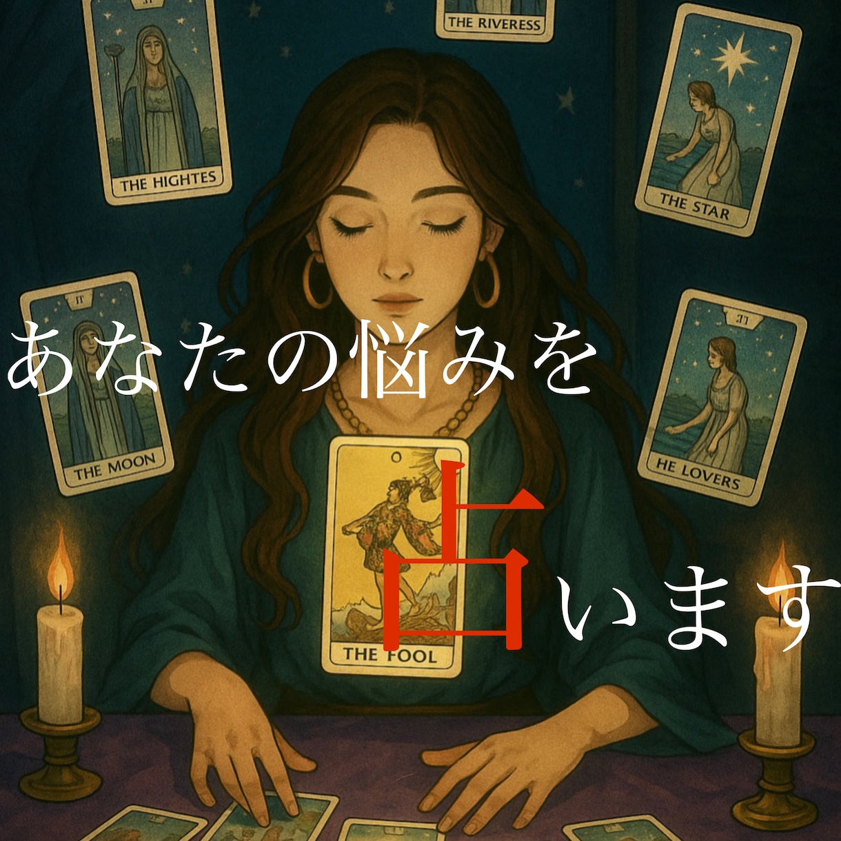 個人情報一切不要、あなたの悩みを占います 「心のモヤモヤを取り払う」を念に置きタロット占いをしています イメージ1