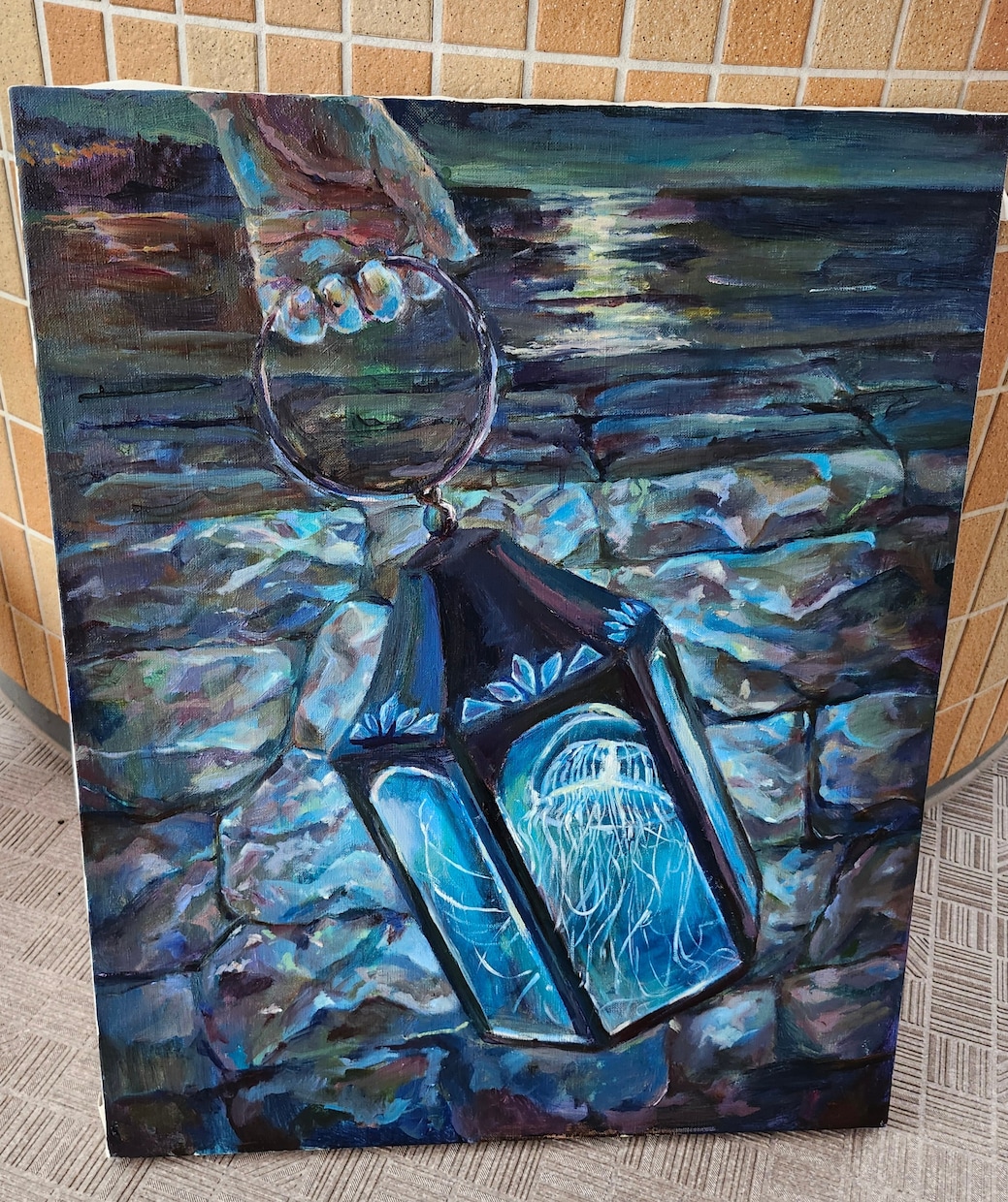 空想アクアリウムの幻想的な絵画を作ります ご希望やモチーフに沿って唯一無二のアクアリウムを描きます。 イメージ1