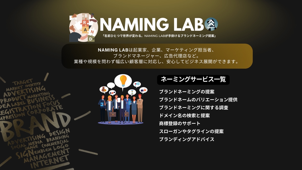 ブランドネーミングサービスをします 独創的で魅力的なブランドネームの制作 イメージ3