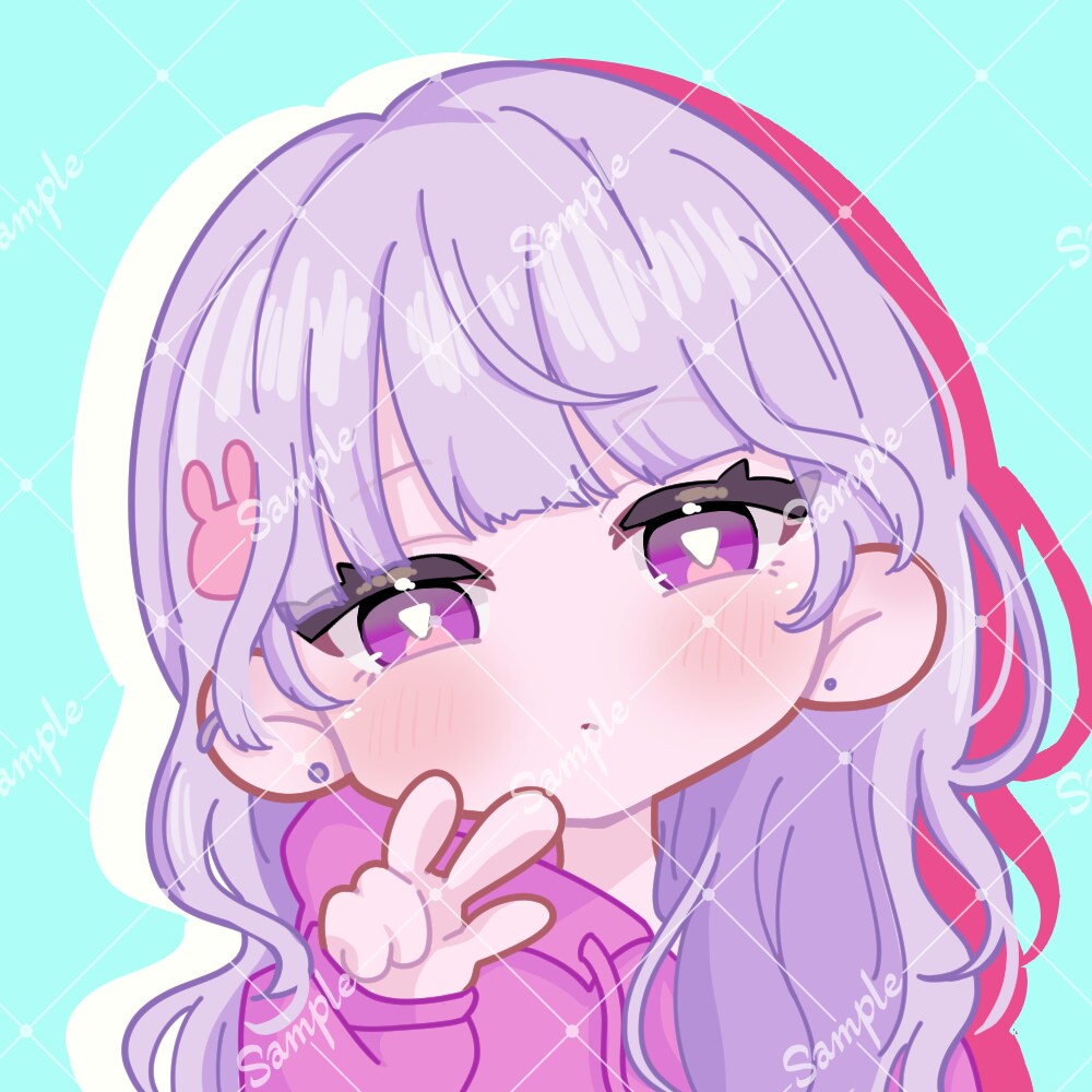 ゆめかわ・やわらか塗りデフォルメアイコン制作します ふんわり雰囲気で可愛く描きます イメージ3