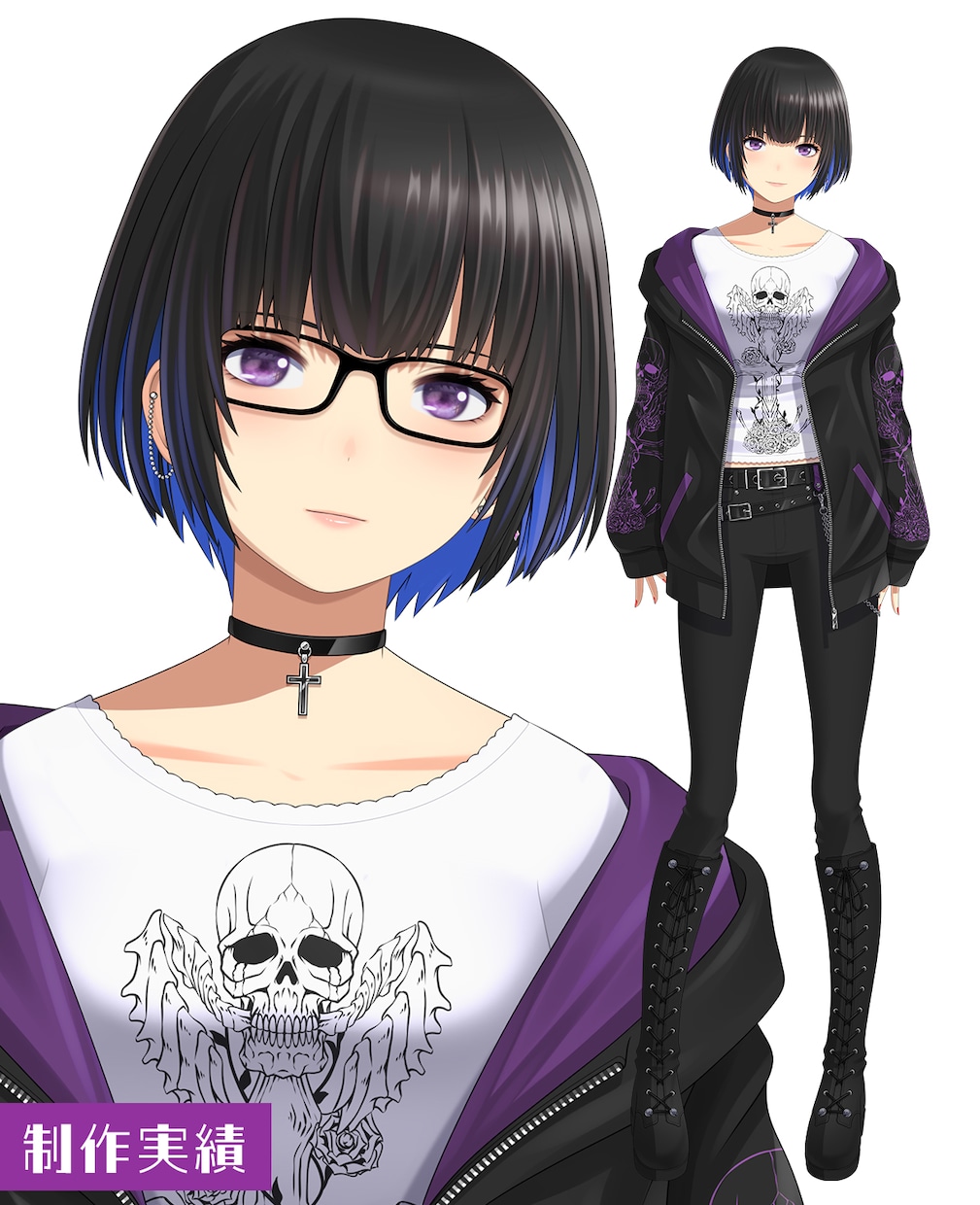Vtuber用キャラデザ～モデリングまで作成します 高品質・イラスト＆モデリングを一括作成 イメージ9