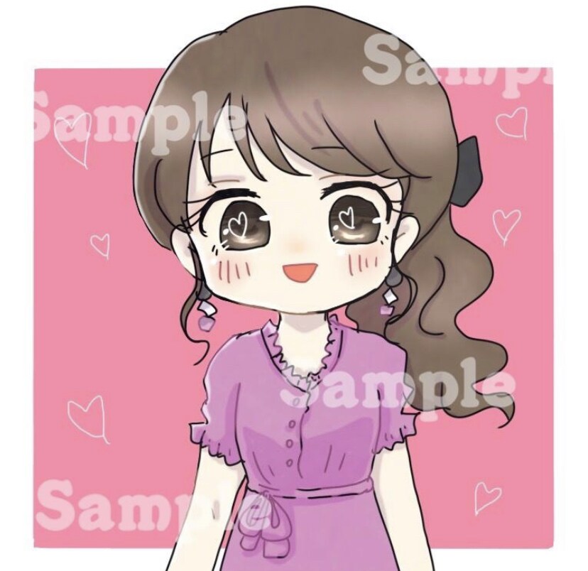 可愛いイラスト、アイコン制作いたします 似顔絵、創作キャラ等。アイコン、ブログ、SNSにおすすめ！ イメージ6