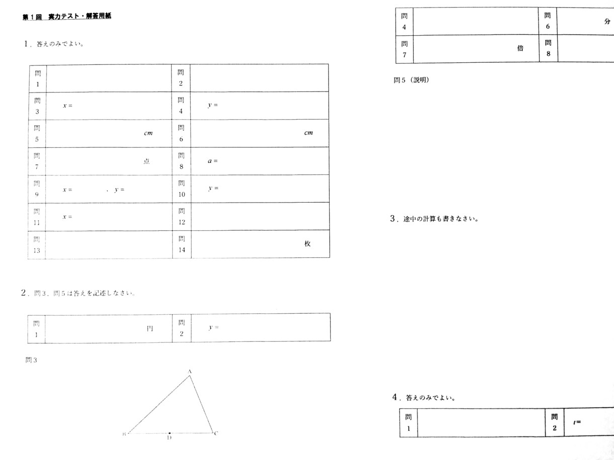 最新入試に対応した数学の模擬テストを作成します 過去問にそっくりな問題で万全の受験対策を！ イメージ3