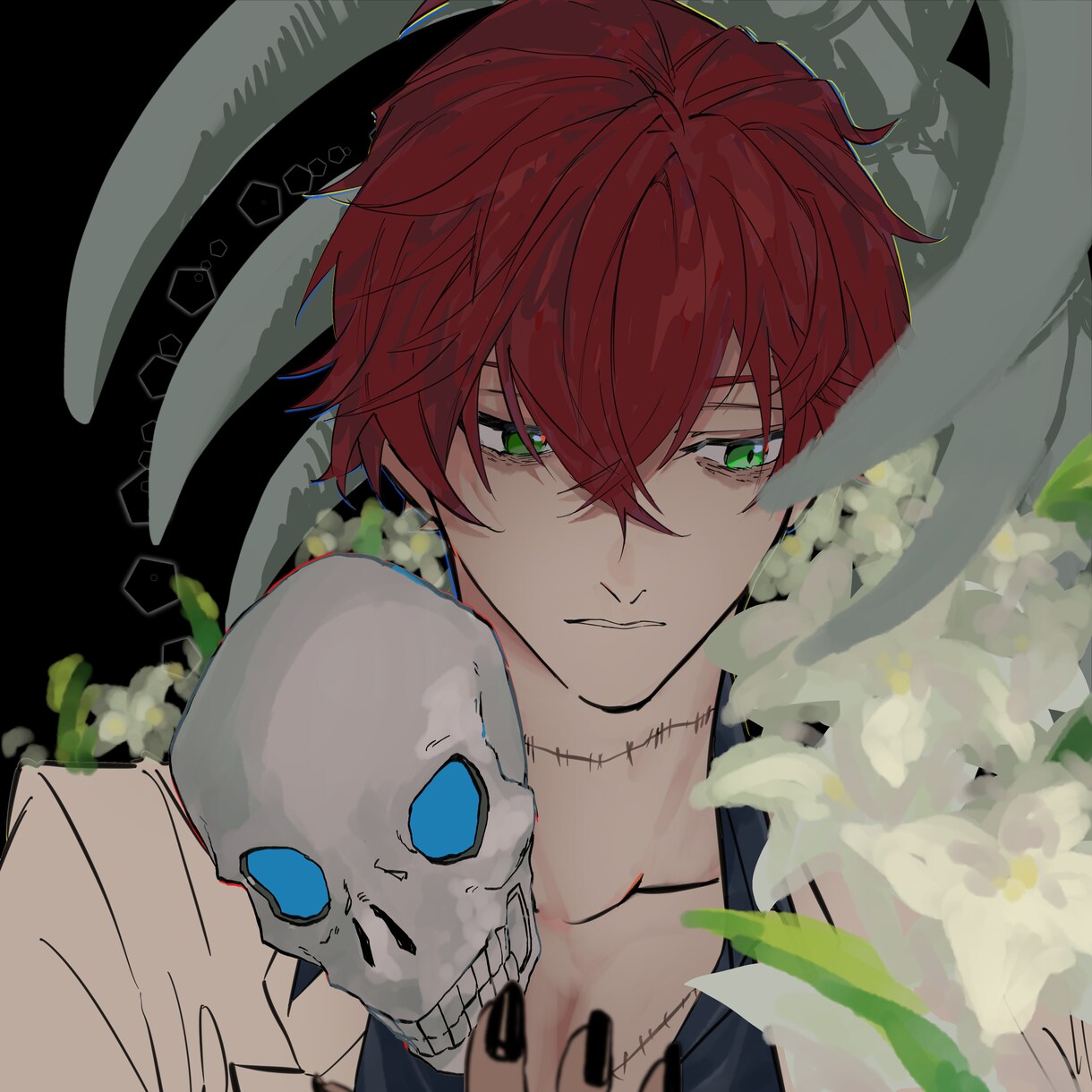 等身の高いイラストやミニキャラなどにも対応できます 正方形+胸上のバストアップイラスト！ イメージ1
