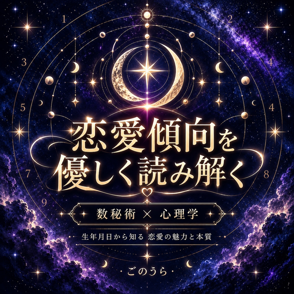 数秘術であなたの恋愛傾向と魅力を読み解きます 生年月日から恋愛の強みや本質を丁寧に鑑定 イメージ1