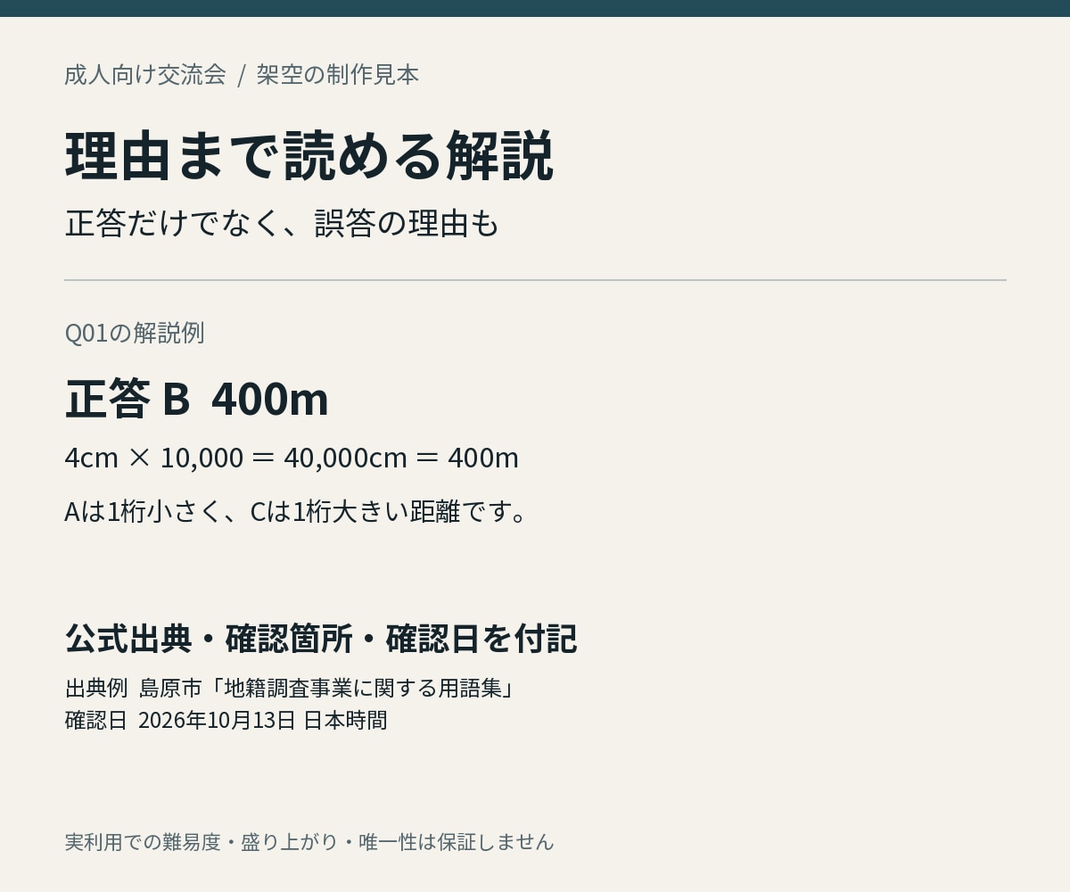 根拠と誤答理由つきの3択クイズ10問を作ります 成人向け余興。出題用と主催者用を分けて納品 イメージ2
