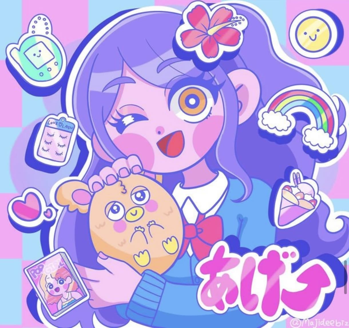 SNSアイコンをお描きします カラフルで可愛いイラストが得意です!! イメージ2