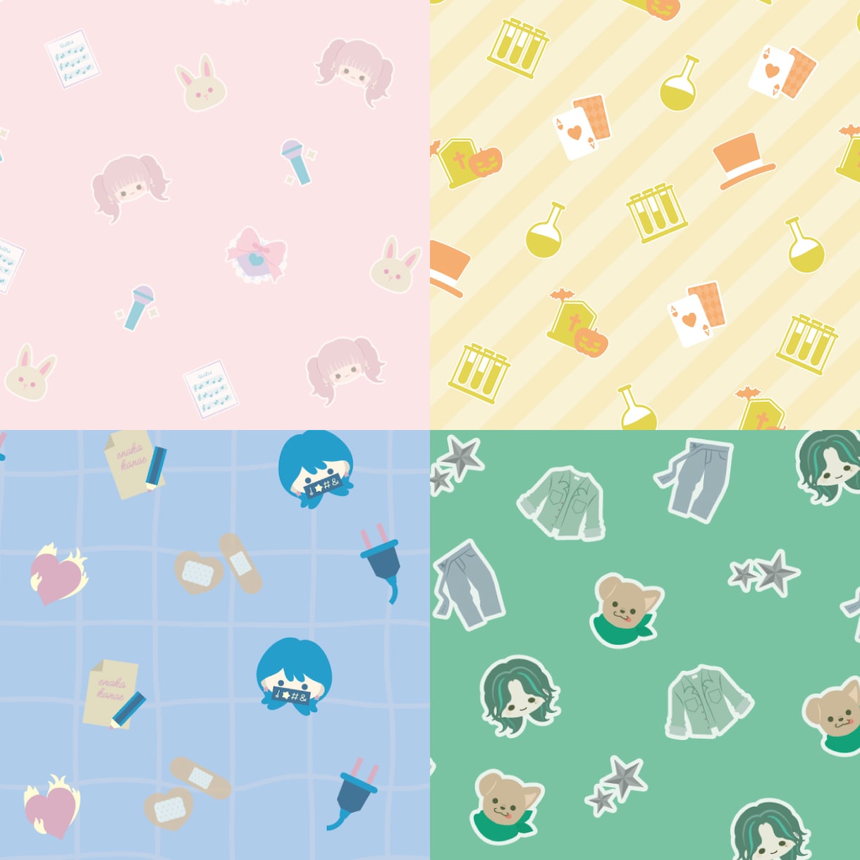 3WAY◎パターン画像作ります 描き下ろしイラストの壁紙、待受、ヘッダーなど用途さまざま！ イメージ4