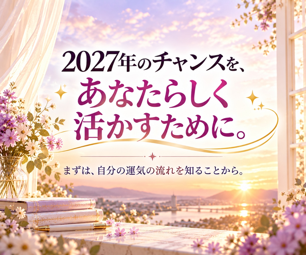 2027年の運勢と転機・チャンスを鑑定します 運気の流れを味方に、やりたいことへ自信を持って一歩踏み出す イメージ10