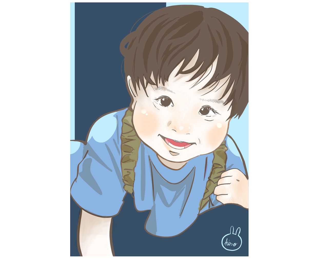 オープン価格残り4名様★お子様の似顔絵を作成します その瞬間をイラストにしませんか。 イメージ2