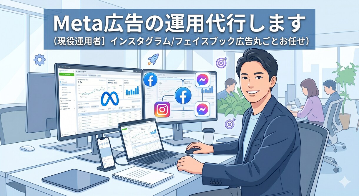 Meta広告の運用代行します（広告データ残ります 【現役運用者】インスタグラム/フェイスブック広告丸ごとお任せ イメージ1