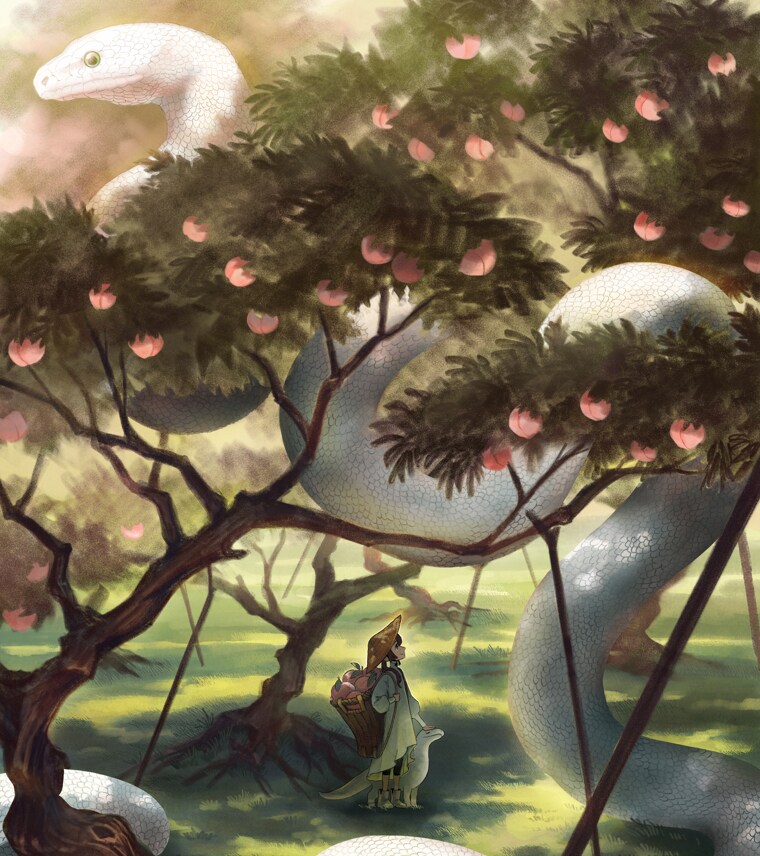 ノスタルジックで心温まる世界観イラスト描きます 見ているだけで物語が始まる、やさしい世界、キャラも背景込み イメージ2