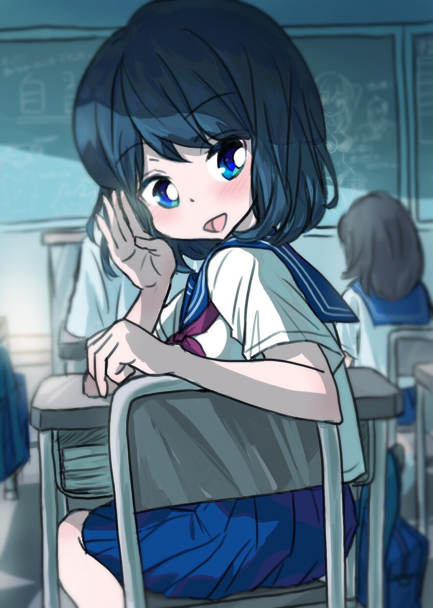 背景つき女の子イラストを描きます キャラ＋背景を作画したイラストを描きます！使用用途は自由です イメージ4