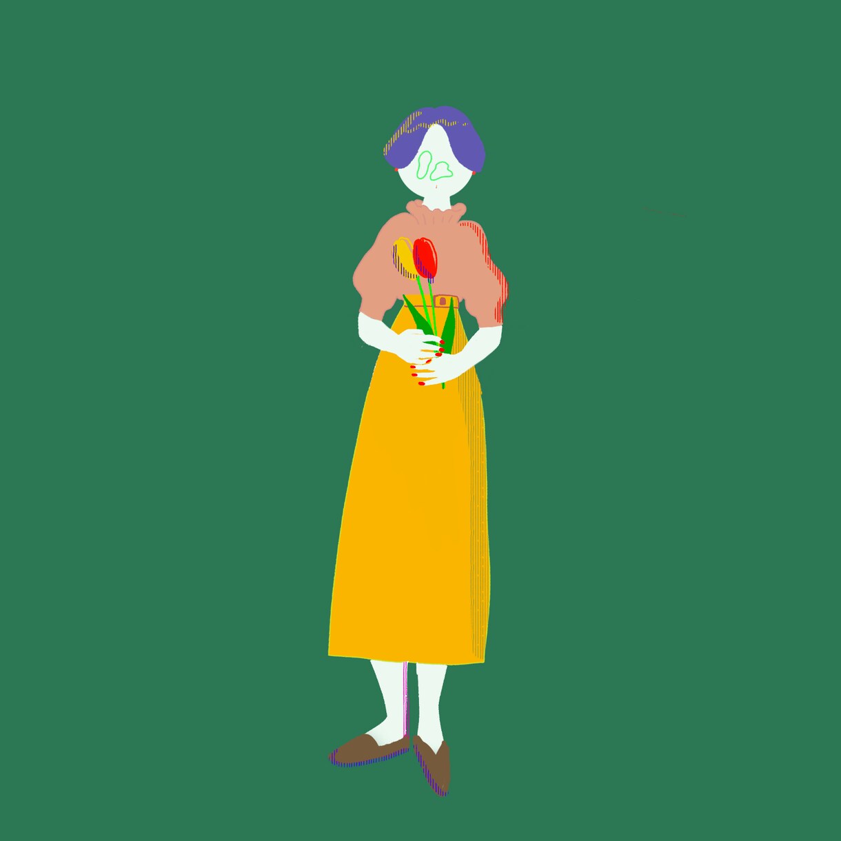 ポップなイラストをかきます ちょっとヘンテコでカラフルなイラストを描くのが好きです。 イメージ3