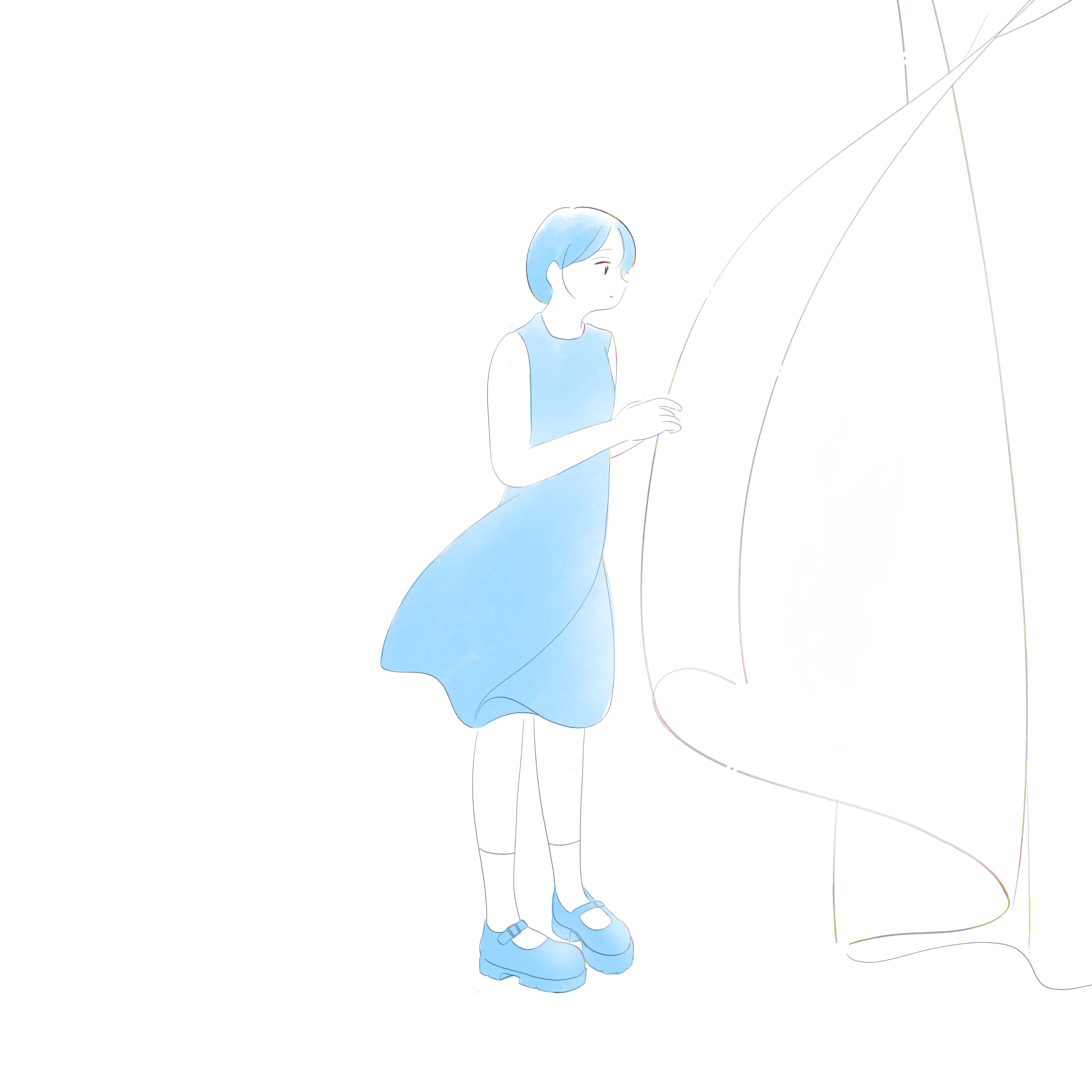 限定価格◎透明感・爽やかな女の子のイラスト描きます 黒髪清楚で透き通るような女の子のイラストが得意です！ イメージ7