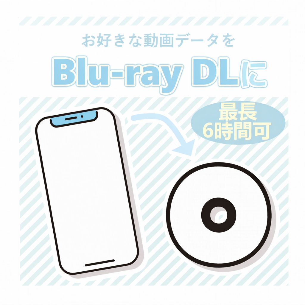ブルーレイDL(50GB)で書き込み代行いたします 長時間・高画質！最大約360分まで イメージ1