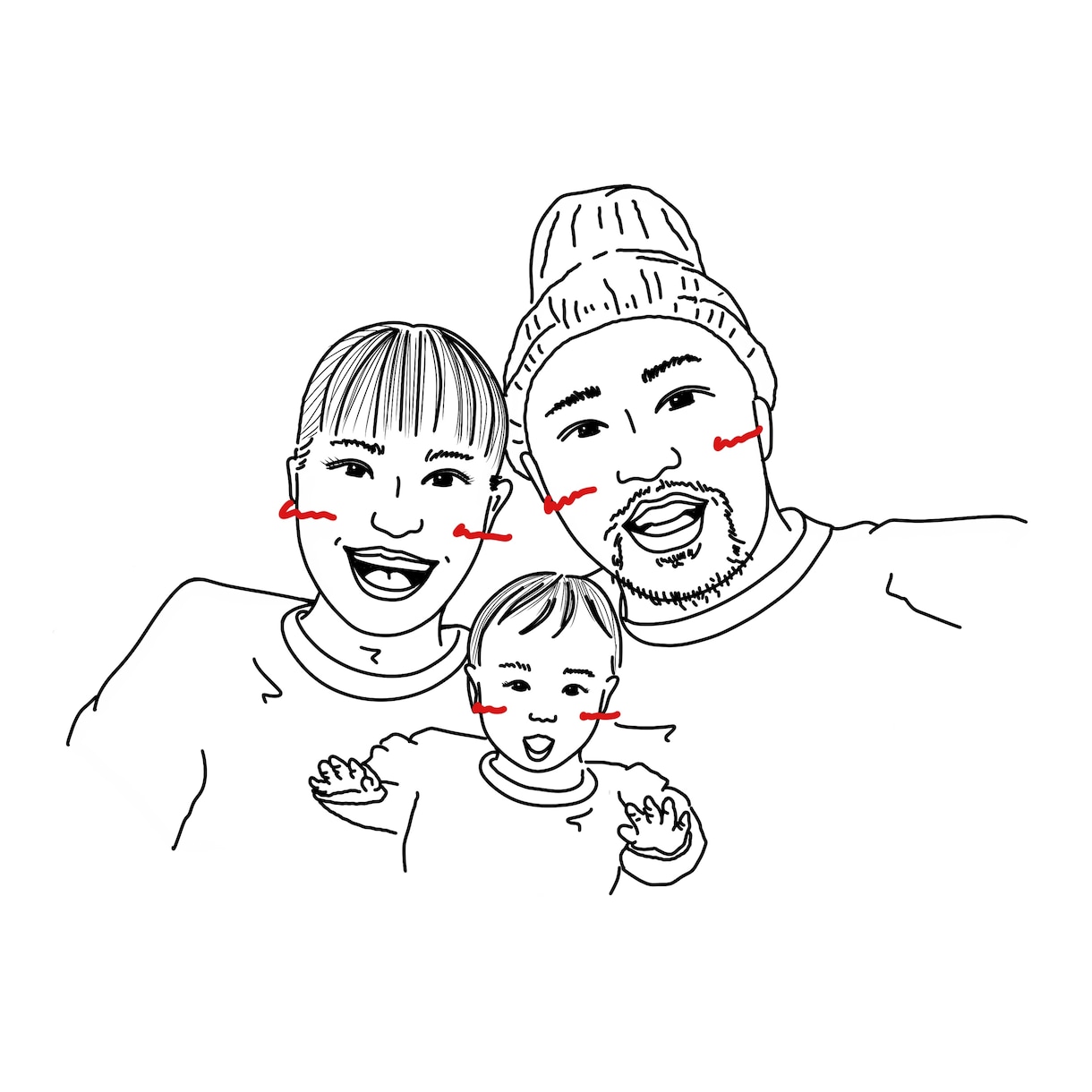 夫婦、カップルの記念日用にイラスト描きます オリジナリティーあるイラストでサプライズで喜ぶ事間違いなし☆ イメージ2