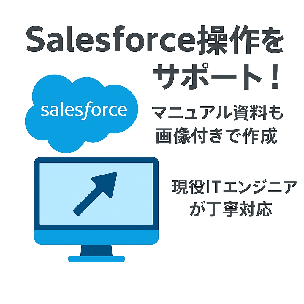 Salesforce操作マニュアル作成します 操作に迷わない！資料も丁寧作成 イメージ1