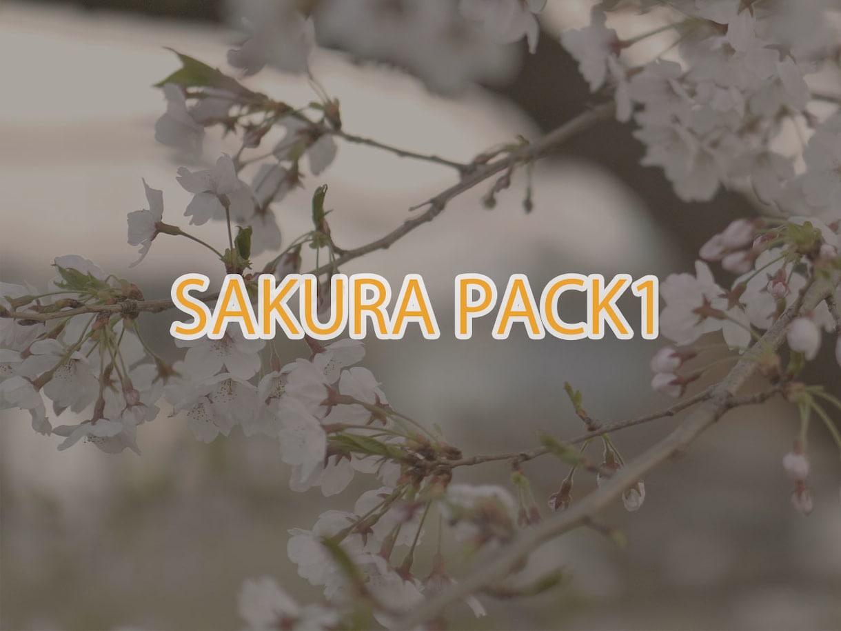 桜の映像素材パック1-7 桜の動画素材売ります ビデオストックサービスで売れている映像素材をセットで販売 イメージ1