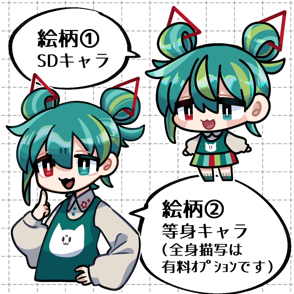 YMM4＆3動く立ち絵描きます 目パチ口パチでちょっぴりクオリティアップ！ イメージ2