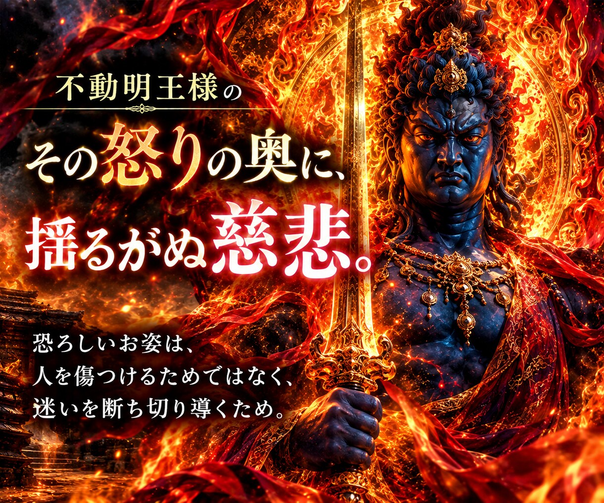 不動明王の炎で不要なものを手放します もう、手放したい。迷いも執着も、炎に委ねてスッキリ イメージ3