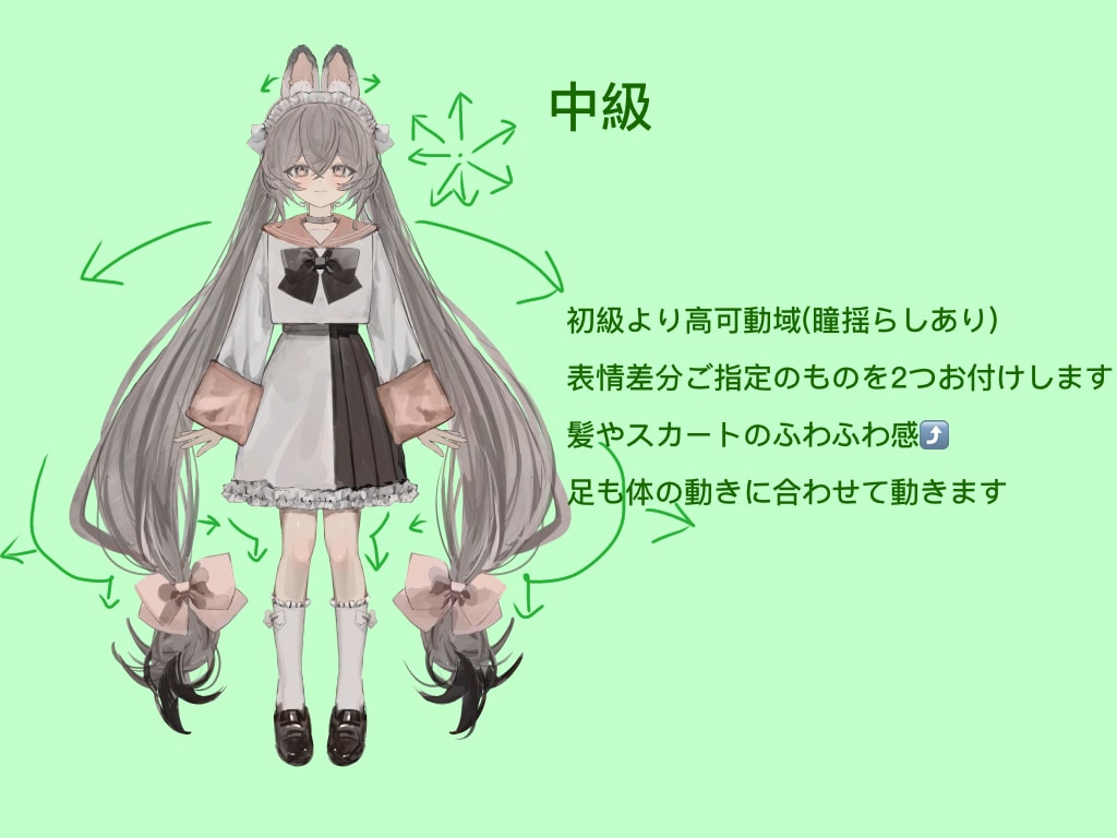 Live2D、Vtuber用アニメーションやります 誰にも負けないレベルの可愛さ！かっこよさ！模索中 イメージ3