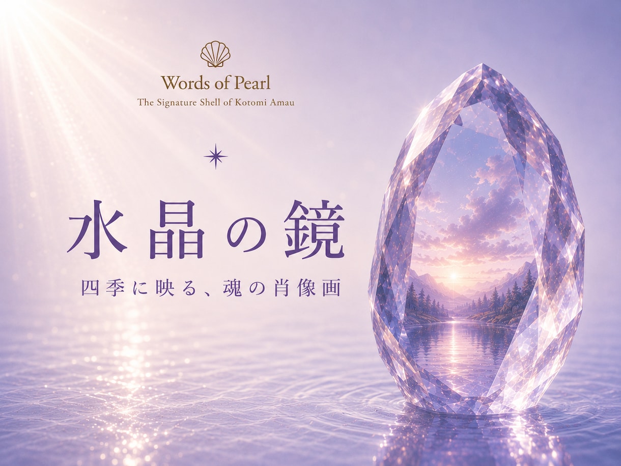 水晶の鏡｜四季に映る、魂の肖像画を描き上げます 魂の現在地から見つめる、あなたの人生は、思っているより美しい イメージ1