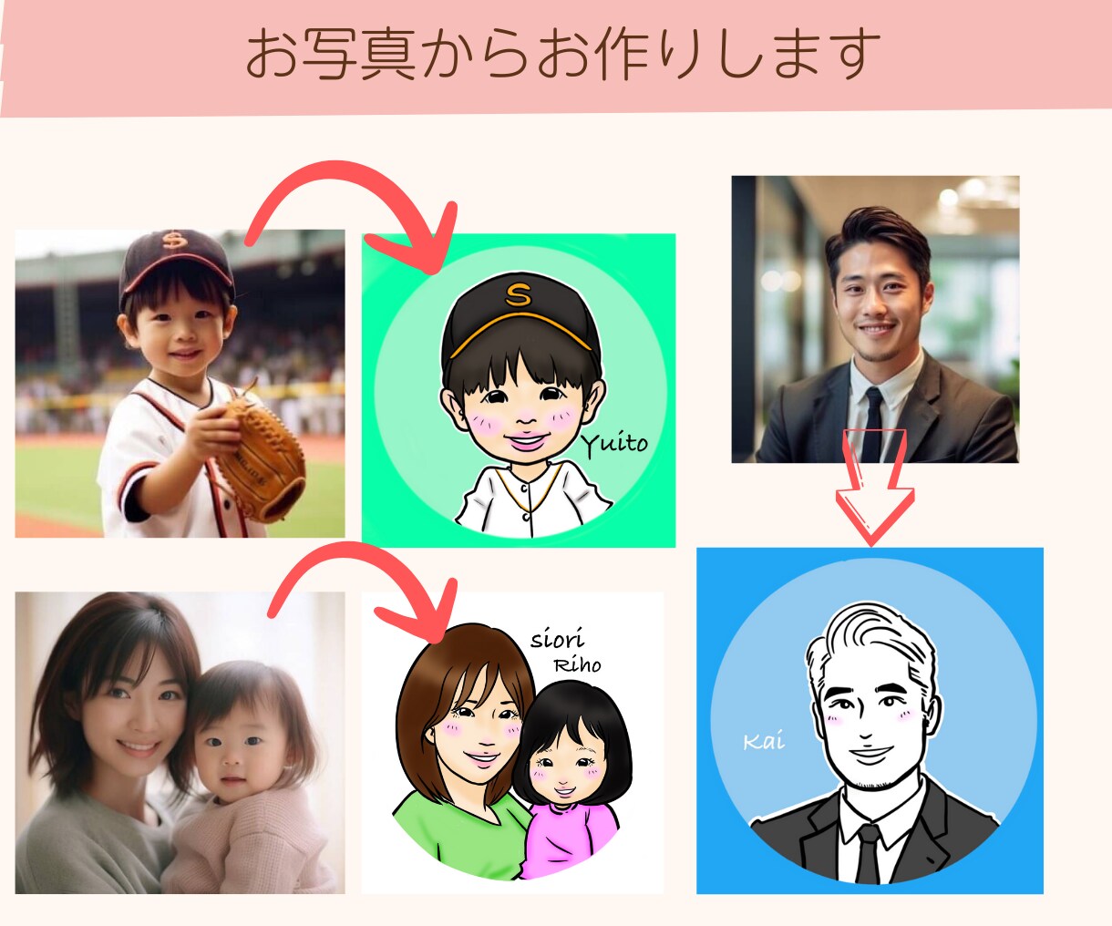 ４月末まで限定価格！おしゃれ似顔絵アイコン描きます シンプルなタッチで描くおしゃれ似顔絵でワンランク上のあなたへ イメージ4