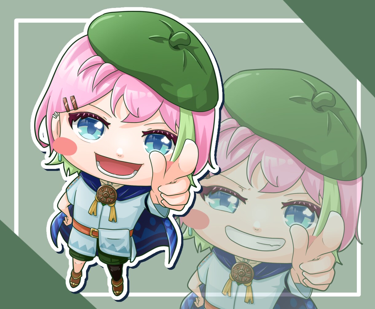商用OK！ゆるかわいいSDイラスト描きます サムネやスタンプにも！ほんわか可愛いシンプルなイラストです♪ イメージ4