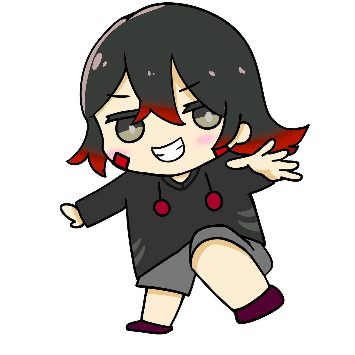 超格安！！2頭身のミニキャラ描いて動かします 格安！！納品迅速！！かわいいゆるふわな動くイラストです。 イメージ2