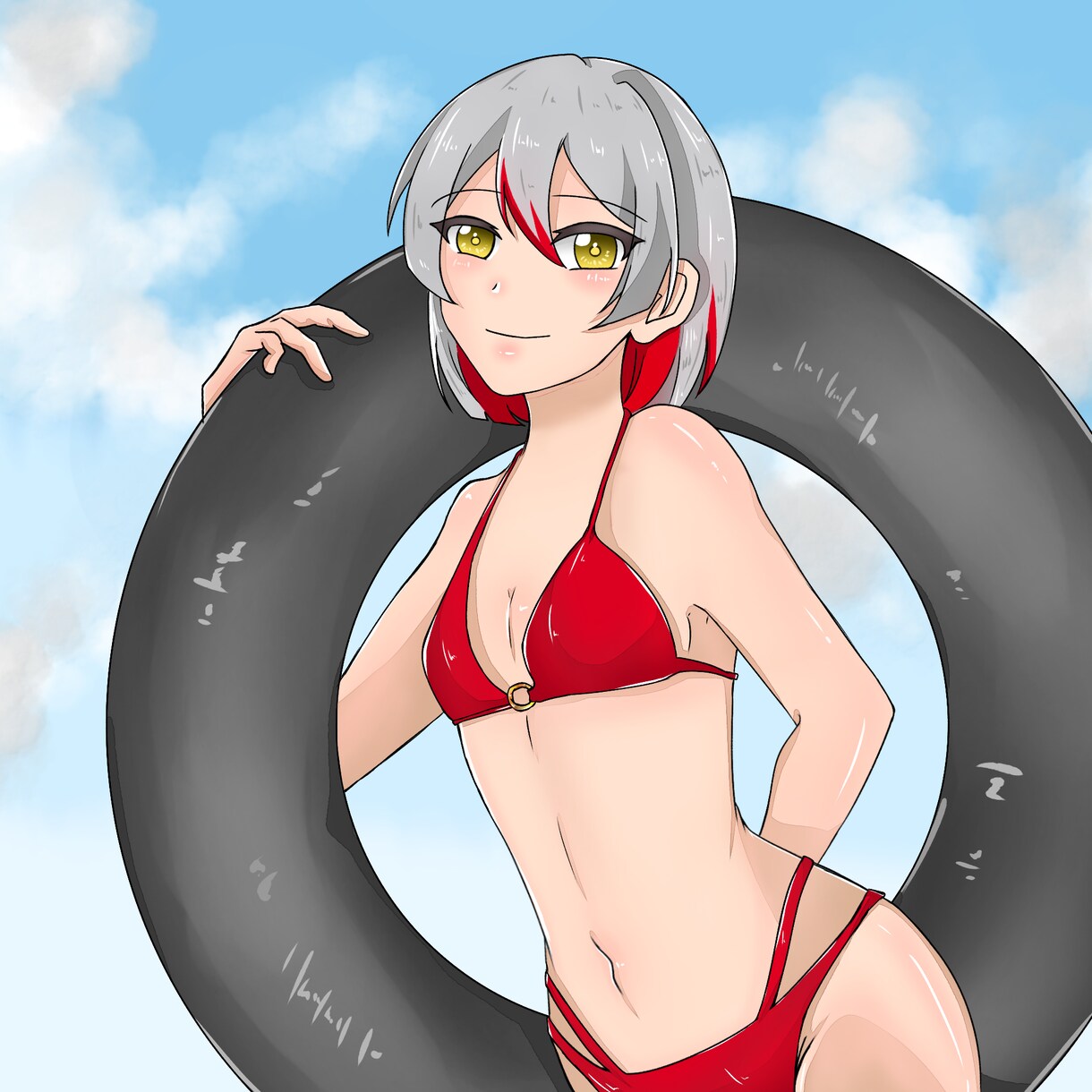 夏にぴったり水着SD量産イラスト描きます シートで選ぶだけ！​グッズ化・商用利用OK可愛い水着姿1枚絵 イメージ4