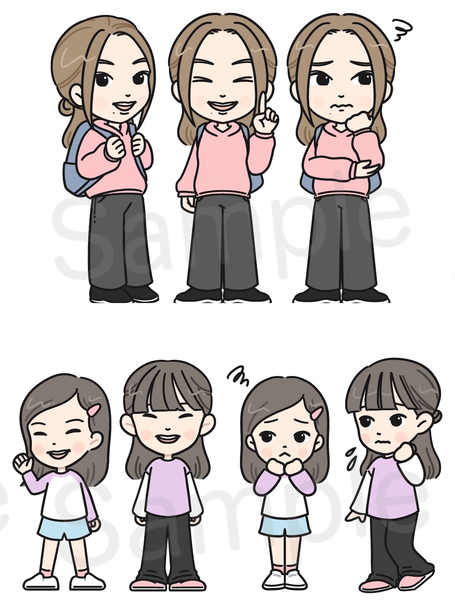 似顔絵アイコンお描きします あなただけのイラストでSNSに個性を♪ イメージ8