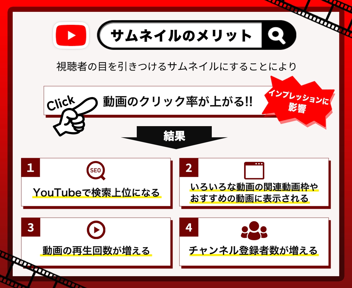 YouTubeサムネイル制作します ハイクオリティデザインをご提供します イメージ3