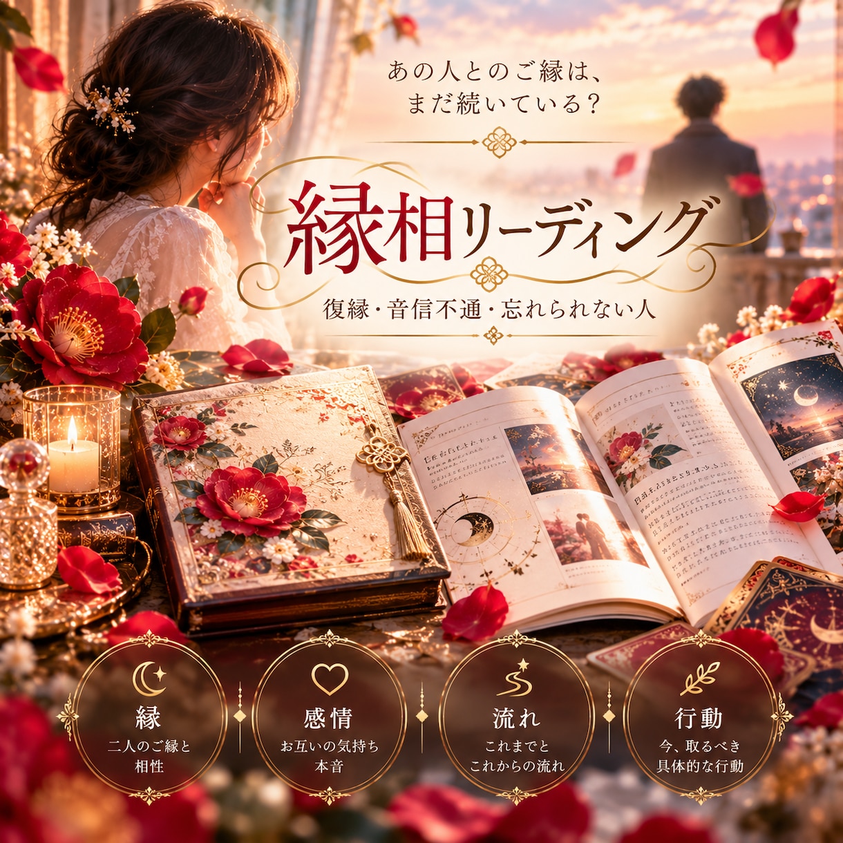 復縁・音信不通｜お二人の縁とこれからを読み解きます 出品記念限定価格これから進む道しるべに イメージ1