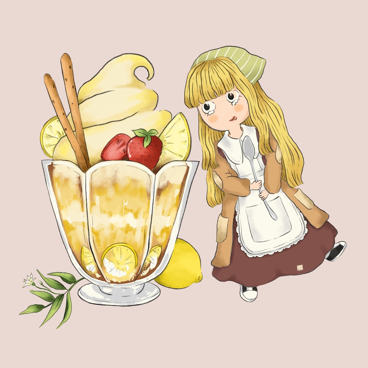 ゆるレトロ絵本風イラスト描きます あなたの想いを絵本風に描きます イメージ2