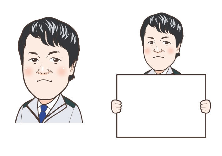 アイコン・名刺・HPなどに親しみある似顔絵描きます 表情違い・ポーズ違いのバリエーションもお描きします イメージ10